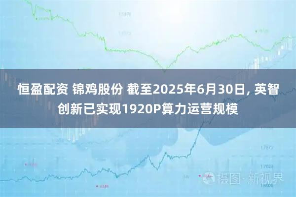 恒盈配资 锦鸡股份 截至2025年6月30日, 英智创新已实现1920P算力运营规模